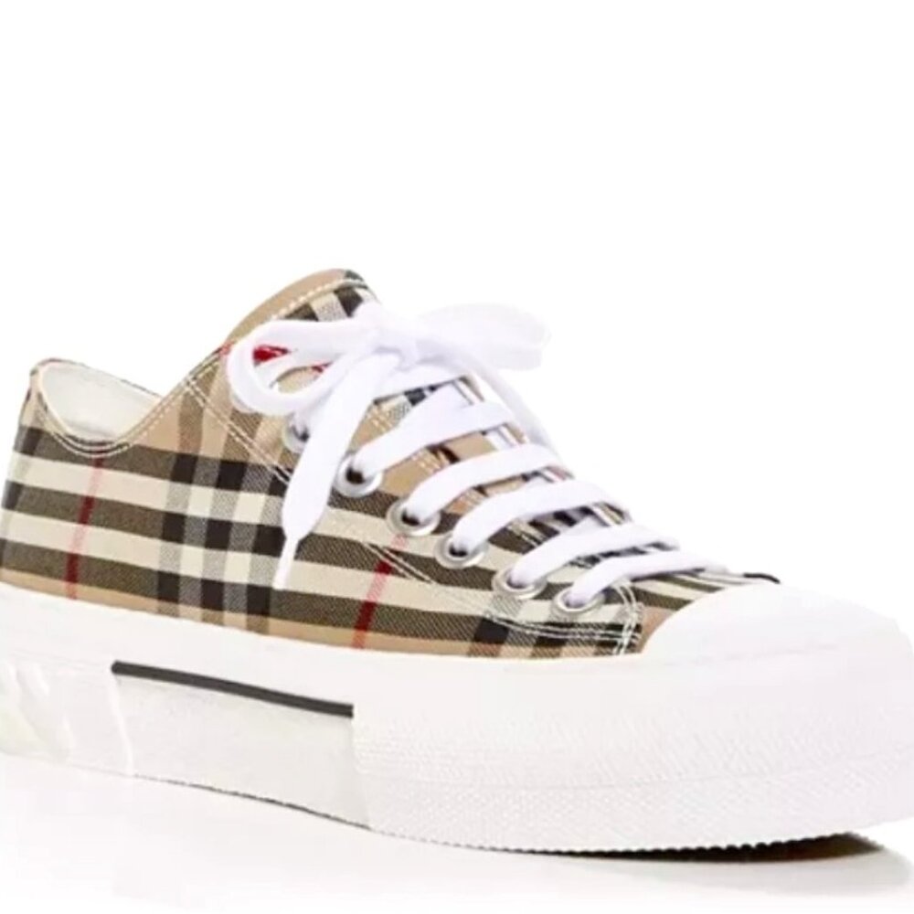 Burberry Checkered Platform Sneakers